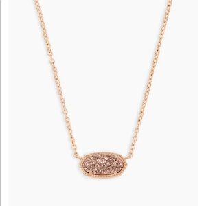 Kendra Scott Elisa Rose Gold Pendant Necklace